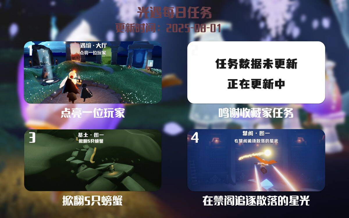 光遇2025.8.1每日任务详细位置[光遇任务]-光之子fun