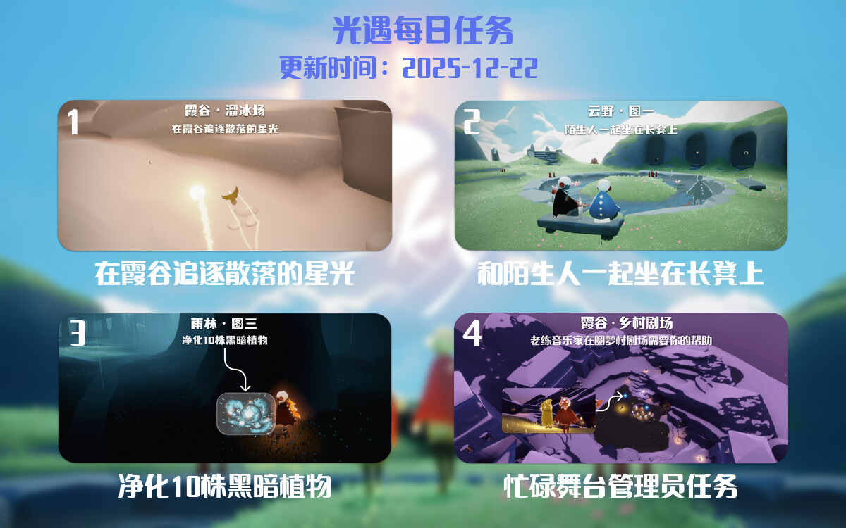 光遇2025.12.22每日任务详细位置[光遇任务]-光之子fun