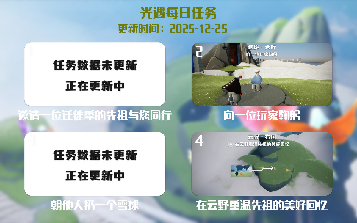 光遇2025.12.25每日任务详细位置[光遇任务]-光之子fun