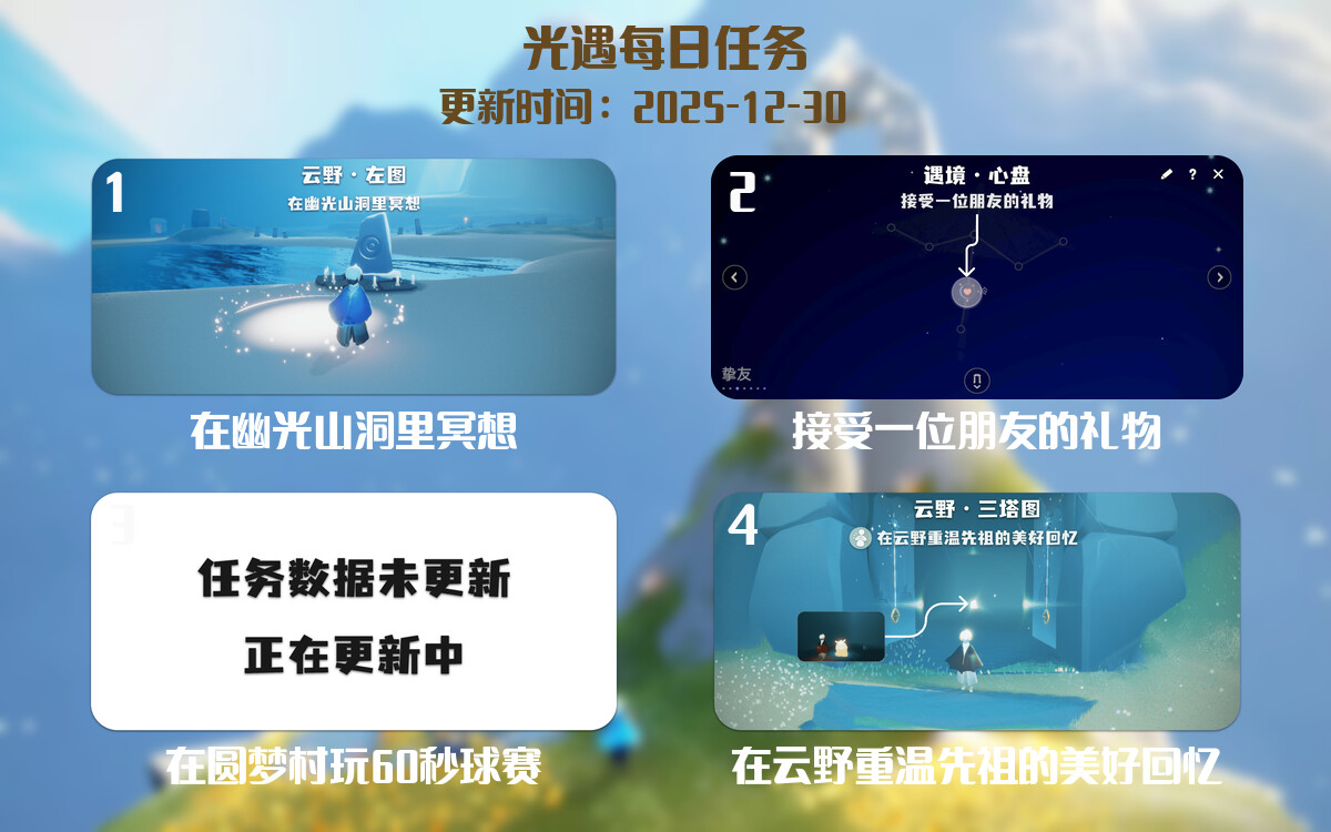 光遇2025.12.30每日任务详细位置[光遇任务]-光之子fun