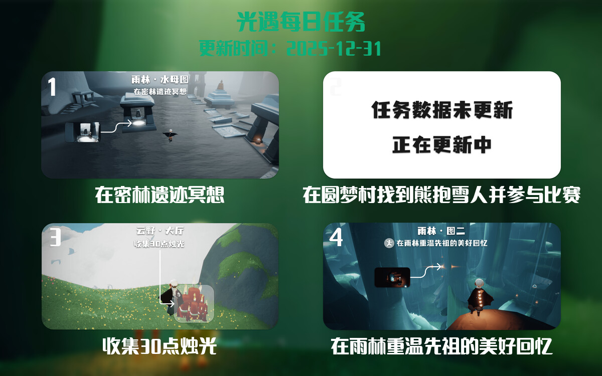 光遇2025.12.31每日任务详细位置[光遇任务]-光之子fun