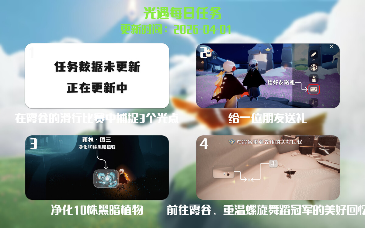 光遇2026.4.1每日任务详细位置[光遇任务]-光之子fun