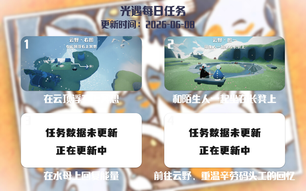 光遇2026.6.8每日任务详细位置[光遇任务]-光之子fun