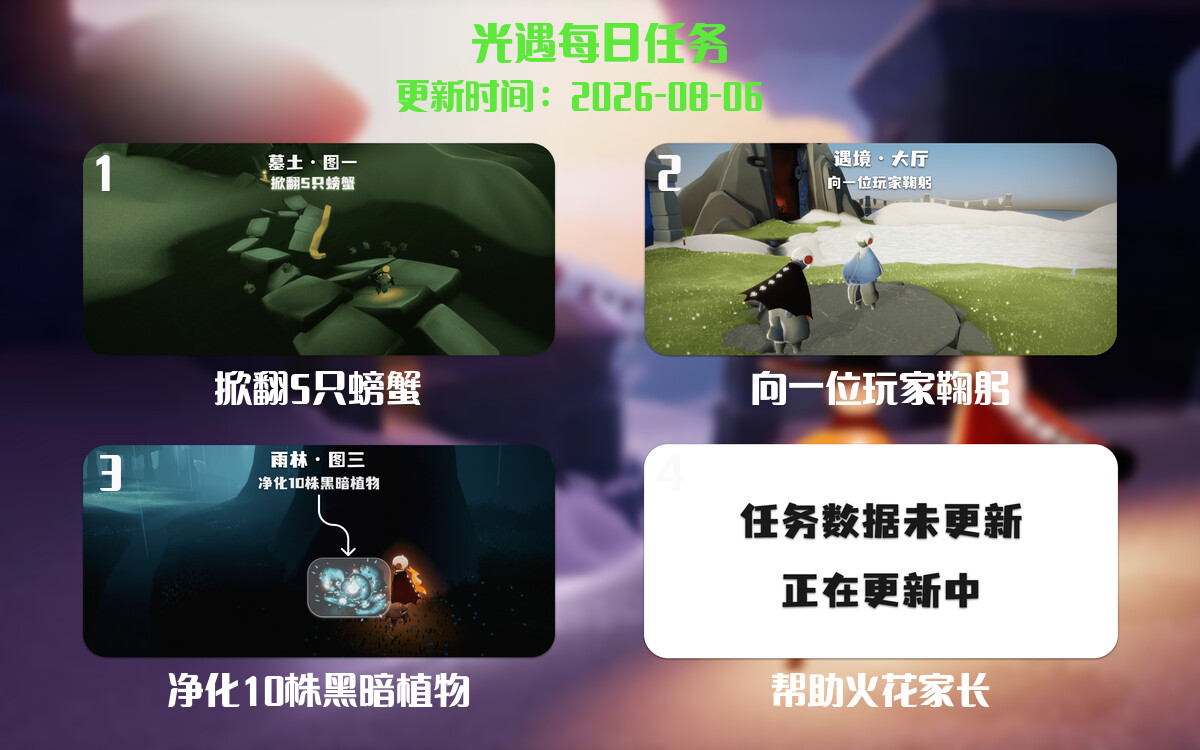 光遇2026.8.6每日任务详细位置[光遇任务]-光之子fun